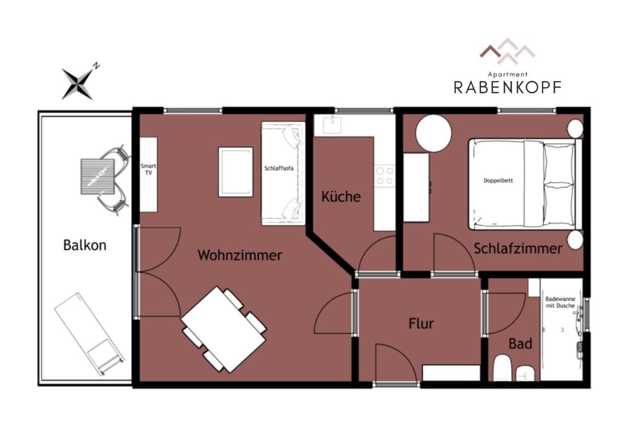 Das Bergquartier - Ferienwohnung Rabenkopf Oberau  Exterior foto